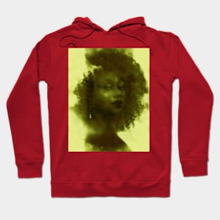 Very beautiful, mystic, soft, black woman. Soft. Hoodie